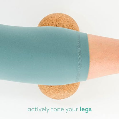 FeetUp – Peanut Massage Ball, Double Massage Ball for Neck, Back, and Legs; Ideal for Muscle Massage, Trigger Points, Yoga Therapy; Pure Cork Balls for Deep Massage