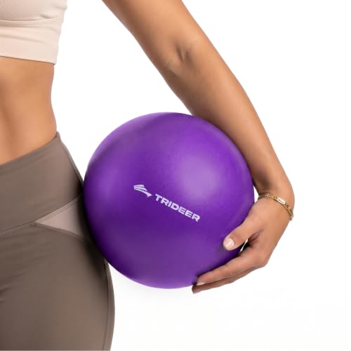Trideer 9-Inch Pilates Ball, Small Exercise Ball Pilates Equipments for Yoga, Physical Therapy, Pregnancy, Postpartum, Core Training, Balance, Stability and Stretching - color: Purple