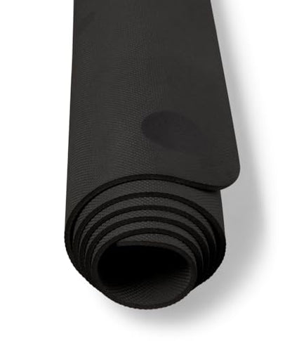 Manduka Begin Yoga Mat 68" - 5mm Cushioning | Comfortable, Lightweight & Reversible with Alignment Stripe | Budget-Friendly | 68 x 24 inches - style: Black
