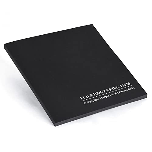 4.9x4.9 Inches Black Paper Sketchbook,30Sheets Tearable Small Sketchbook | 110LB / 180 GSM Premium Heavyweight Paper Sketchbook,Art Sketch Book for Pencil, Pastel, Gel Pen, Charcoal, Metallic Marker - color: 1-4.9x4.9 inch-180gsm-blcak paper