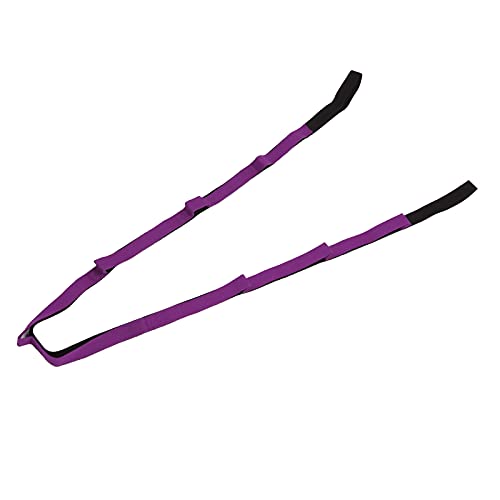 Stretch Strap Yoga Stretching Band MultiLoop Fitness Equipment for Yoga Pilates Muscle Stretching Physical Workouts Durable Tight Weaving Technology Unbreakable Design for Men - color: Daisy Rope Purple (Simplified Version)