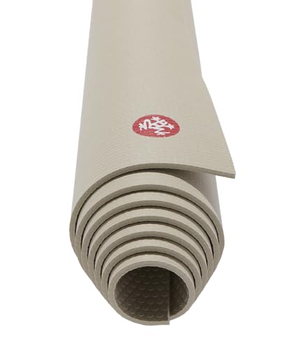 Manduka PROlite Yoga Mat 4.7mm | Lifetime Durability | Hygienic Construction | Teacher Approved - color: Sand, size: 71" x 24"