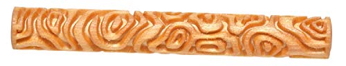 MKM Pottery Tools Wood Twig Rollers for Clay (TW-16 Topographic) - color: TW-16 Topographic