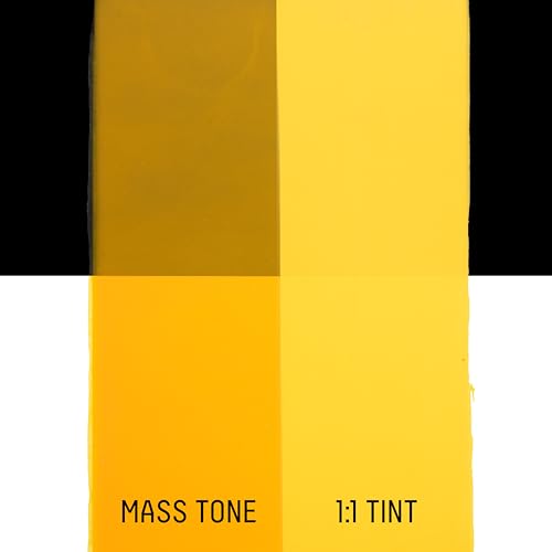 Liquitex Basics Acrylic Fluid Paint, 4-oz Bottle, Cadmium Yellow Deep Hue | Super Versatile, Fine Art Pigments; Fluid Consistency, Vibrant satin colors, Permanent, Lightfast, Water-Resistant Finish - color: Cadmium Yellow Deep Hue, style: 118ml (4-oz)