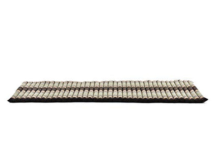 Leewadee Thai Roll Mat 75 x 28 inches Kapok Firm - color: Sf10 - Brown, size: M: 75x28"