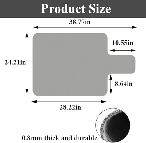 Non-Slip Pilates Reformer Mat Towel, Microfiber Sweat Cover with Silicone Dots, Extra Thick & Quick Dry for Reformer, Yoga, Home Gym Workout, Machine Protection & Hygiene - color: Grey