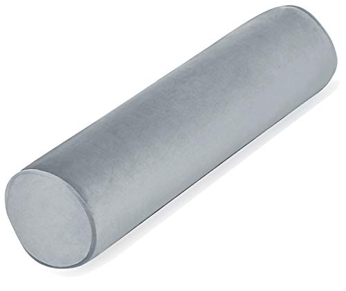 Tinbolunce Memory Foam Round Neck Pillow for Sleeping, Neck Pain Relief, Side Back Stomach Sleeper, Car or Office Chair Sofa,Cervical Bolster Length 24" x 6" Diameter (Gray) - color: Gray, size: 24X6