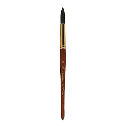 Princeton Neptune Round Brush, Synthetic, Short Handle, Size 14, 1 Count - size: Size 14