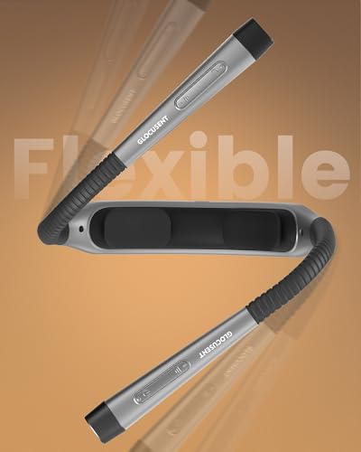 Glocusent Neck Light with Timer, 100 Hours Book Light for Bedtime Reading | Neck Reading Light, 3-Color, 5 Brightness, Bendable, Ergonomic, 1600mAh, Rechargeable, Eye Care, Sleep Aid, Travel Lock, Gift - color: Gray