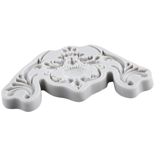 Baroque Scroll Relief Polymer Clay Molds Baroque Silicone Mold | Epoxy Resin Casting DIY Crafts Air Dry Polymer Crafts Supplies Clay Tools - color: Style J