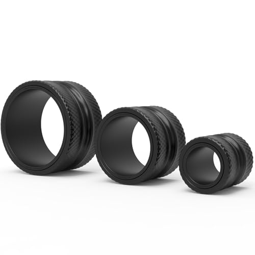 FitBeast Back Roller - Deep Tissue Massage Wheel, Yoga Wheel & Back Stretcher for Pain Relief (6''+9''+12'', Black)