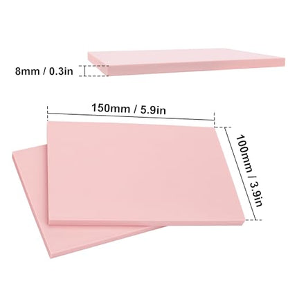 25 Pcs 4"x6" Rubber Linoleum Stamp Carving Blocks for Printmaking, Linocut Artists, Crafts - Light Pink by KUKLIPJIM - color: 25 Pcs 4"x6" Light Pink, size: 25 Pcs 4"x6"