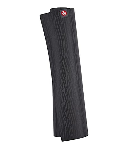 Manduka eKOLite Yoga Mat 71" - 4mm | Natural Rubber | Eco-Friendly | Soft Textured Surface | Natural Next-to-Skin Feel | 71 x 26 inches | Charcoal Grey - color: Charcoal, size: 71" x 24"