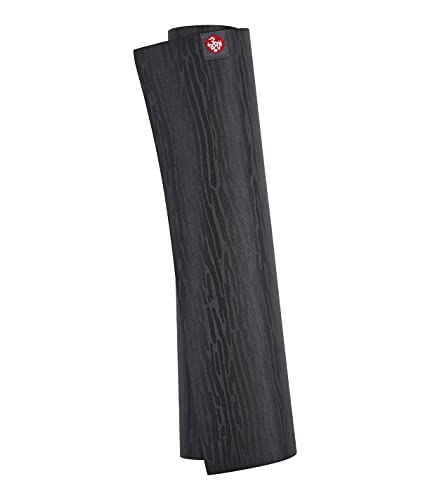 Manduka eKOLite Yoga Mat 71" - 4mm | Natural Rubber | Eco-Friendly | Soft Textured Surface | Natural Next-to-Skin Feel | 71 x 26 inches | Charcoal Grey - color: Charcoal, size: 79" x 24"