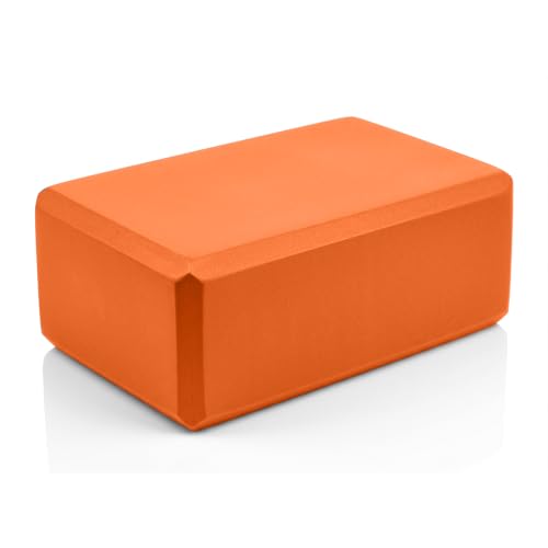 Bulk 4in Foam Yoga Blocks, 6 Pack - color: Orange