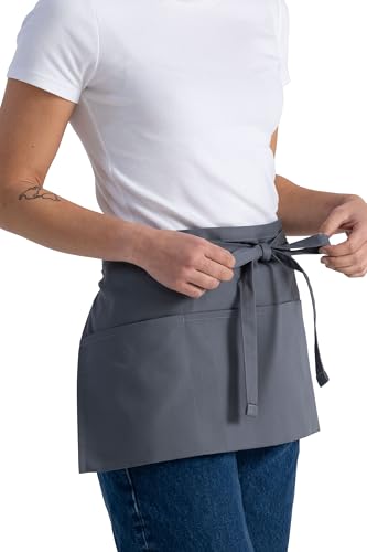 Chef Works Unisex Waitress Apron - color: Grey