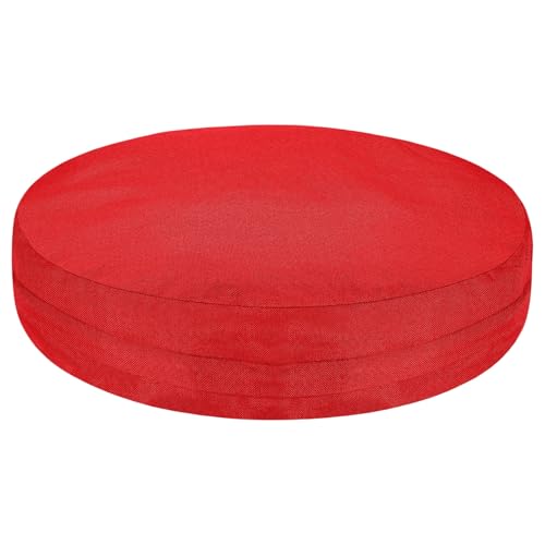 uxcell Round Floor Pillow 19.7" Floor Cushion Cover Pillow Protector Red - color: Red, size: 19.7" x 19.7" (Pack of 1)