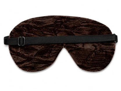 Opulence Weighted Sleep Eye Mask with Flaxseed Filling, Satin & Velvet, Adjustable Strap, Light Blocking for Meditation, Hot & Cold Therapy, Travel - Birds in Paradise - color: Birds in Paradise