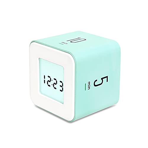 mooas Multi Clock Time Cube Timer, Alarm, Backlight, Productivity (Mint) - color: Mint