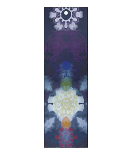 Manduka Yogitoes Hot Yoga Mat Towel - 79" | Moisture Activated Grip | Patented Silicone Nubs | Highly Absorbent, Durable & Easy Care | Made from Recycled Materials | 79 x 24 Inches | Chakra Residence