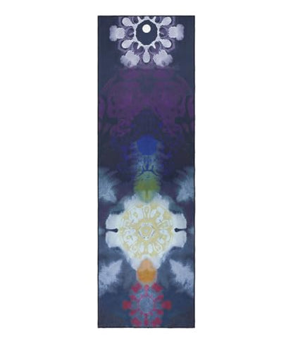 Manduka Yogitoes Hot Yoga Mat Towel - 79" | Moisture Activated Grip | Patented Silicone Nubs | Highly Absorbent, Durable & Easy Care | Made from Recycled Materials | 79 x 24 Inches | Chakra Residence