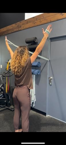 Fabric Resistance Bands with Looped Handles for Pull Up Assistance, Stretching, Mobility & Rehab | Long Non-Slip Workout Bands for Strength Training, Recovery & Home Gym Exercise - color: Gray - Light