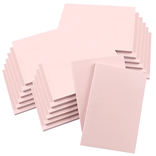 SGHUO 20 Pcs 4" x 6" Pink Rubber Carving Blocks Linoleum Block Stamp Making Kit for Printmaking, Stamp Soft Rubber Crafts, Soft and Easy to Carve