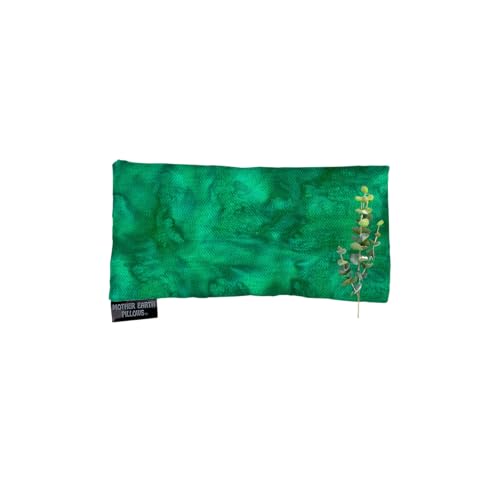 Mother Earth Pillows Therapeutic Eye Pillow (Green Print - Breathe Herbal Blend) - color: Green Print - Breathe Herbal Blend