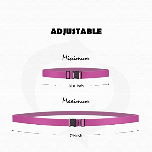 2pcs 74″×2″Luggage Straps for Suitcases,Adjustable Suitcase Straps and Heavy Duty Strap Buckle Packing Straps Travel Accessories,Pink - color: Pink 2PCS