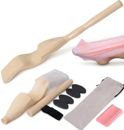 Pro Ballet Foot Stretcher Set, Portable Foot Arch Trainer Stretcher for Dancers Ballet Arch Pointe Stretching Flexibility Training Equipment Instep Strengthener Kit for Gymnastics Yoga Athletes