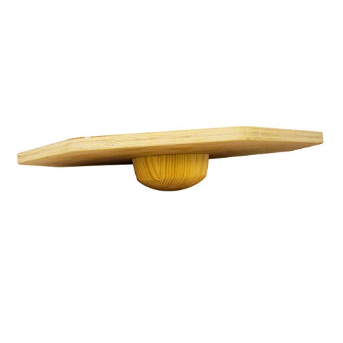 Trademark Innovations Wood Octagonal Therapy Exercise Balance Board Wobble Rocker