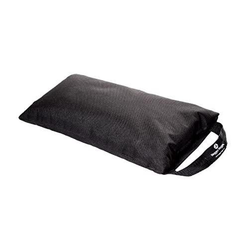 Hugger Mugger 10lb Yoga Sandbag - Adds Weight to Your Poses, Zipper Cover, Sturdy Handle, Silica Sand Filling, Durable Material - color: BLACK
