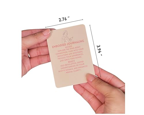 40 Somatic Therapy Exercise Cards - Mindfulness and Coping Skills Cards for Anxiety and Stress Relief | Emotional Healing, Grounding and Meditation Tool for Body Awareness | Perfect Self-Care Gift