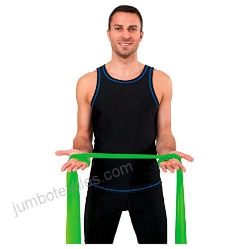 Non-Latex (Rose Level 1) Sanctband Exercise Resistance Band 30 Pcs Dispenser 5 FT /1.5 Meter Physical Therapy Strength Training Yoga Pilates Stretching Elastic Band Strengths Workout