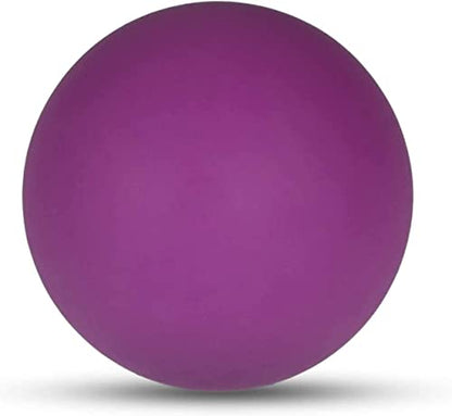 WOVTE Massage Lacrosse Ball for Sore Muscles, Shoulders, Neck, Back, Foot, Body, Deep Tissue, Trigger Point, Muscle Knots, Yoga and Myofascial Release (Purple) - color: Purple
