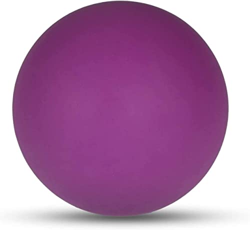 WOVTE Massage Lacrosse Ball for Sore Muscles, Shoulders, Neck, Back, Foot, Body, Deep Tissue, Trigger Point, Muscle Knots, Yoga and Myofascial Release (Purple) - color: Purple
