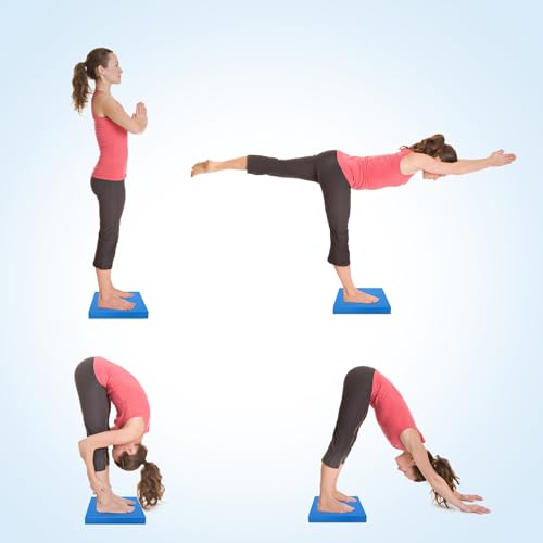 Balance Pad, 20"x16"x2.5" Non-Slip TPE Knee Cushion - color: Blue - XL - 20" x 16" x 2.5"