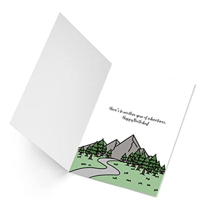 Happy Birthday Hiker | Adventurer Birthday Card | Hiking and Camping Outdoors Card - style: Hiking | Outdoor