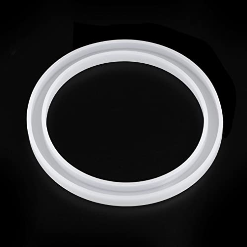 HARFINGTON Bracelet Mold Bangle Ring Mold Silicone Round Square Epoxy 95mm Wristlet Keychains Mold for DIY Resin Bangle Bracelet Car Key Chain Jewelry Making - size: 90mmx110mm