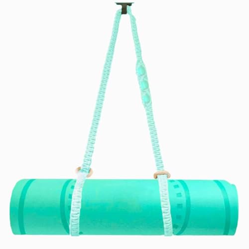 kiido Macrame Yoga Mat Carrying Strap [MAT NOT Included], Hand Woven Multi-Purpose Strap/Carrier - color: Mint Green