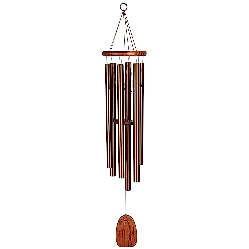Woodstock Chimes Amazing Grace Wind Chime for Outside 40" Medium Bronze,Outdoor Decor for Patio, Porch, Garden, Memorial Gift for Loved Ones AGLBR - color: Bronze, size: 40" Large