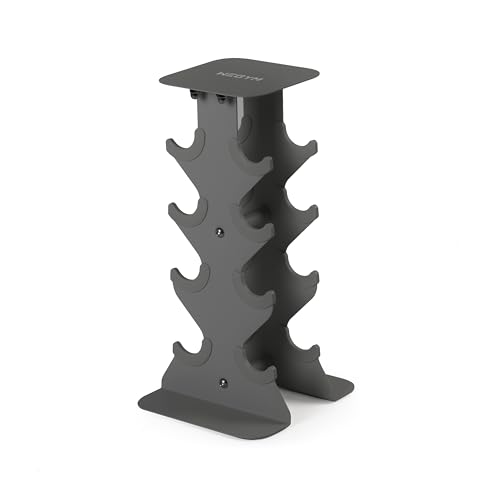 WeGym Dumbbell Rack, Sturdy Cast Iron for Space-Saving Home Gym Storage | Sturdy cast iron, space-saving storage, home strength training setup - color: Slate, style: S
