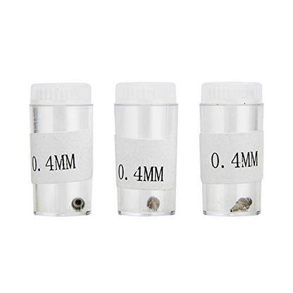 3PCS 0.4mm Airbrush Nozzles and Needles Replacement Parts with 11 in 1 Airbrush Cleaning Repair Tool for Airbrush Gun - size: 3PCS 0.4mm Nozzle and Needles/Cleaning Kit