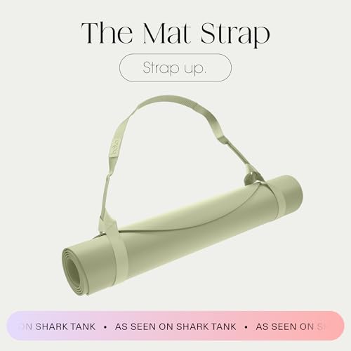 Bala Yoga Mat Straps for Carrying, Lightweight Yoga Mat Sling Holder - color: Sage