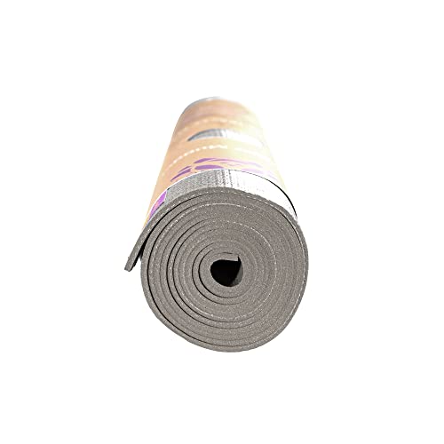 Hugger Mugger Tapas Travel Yoga Mat - Super Portable and Durable, Textured Sticky Surface, May be Folded or Rolled, Packable, Economical - color: Graphite