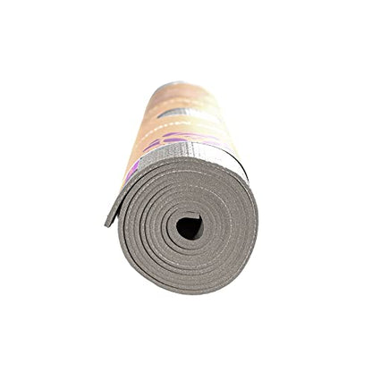 Hugger Mugger Tapas Travel Yoga Mat - Super Portable and Durable, Textured Sticky Surface, May be Folded or Rolled, Packable, Economical - color: Graphite