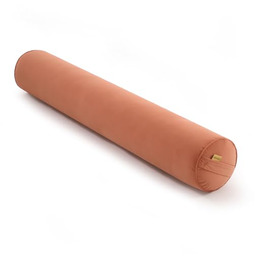 Body Pillow for Adults,Long Round Pillow,Big Cylindrical Pillow,Large Full Bolster Pillows for Side Sleepers (Amber Orange, 47.24"*7.87") - color: Amber Orange, size: 47.24"*7.87"