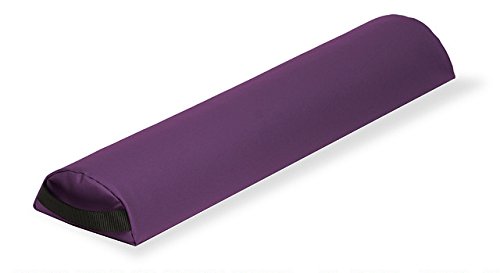 EARTHLITE Bolster Pillow Half Round – Durable Massage Bolster, 100% PU Upholstery incl. Strap Handle/Professional Quality for Massage Tables/Back Pain Relief - color: Amethyst