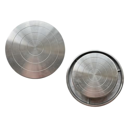 Feqsky 4.7''/5.9'' Double Sided Turntable for Ceramic Clay Sculpture Platform Pottery Wheel Aluminum Alloy Rotating Tools