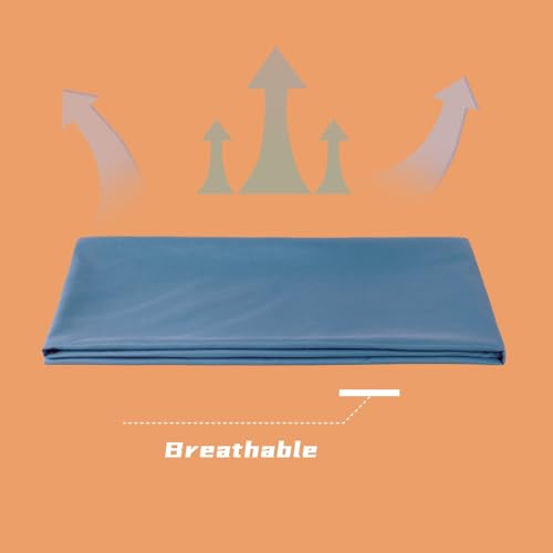 Weighted Blanket Cover 48x72, Light-Blue, Duvet Cover for Weighted Blanket, Heavy Weighted Blanket Cover with 8 Ties - color: Light-blue, size: 48*72
